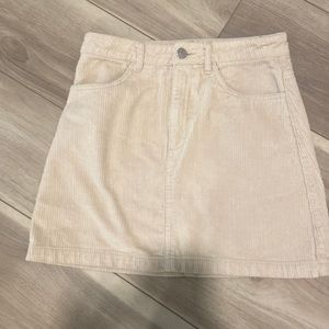 Tan corduroy skirt - size xs - forever 21